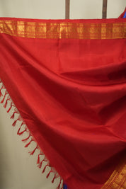Royal Blue Gadwal Silk Saree - SRRBGSS655
