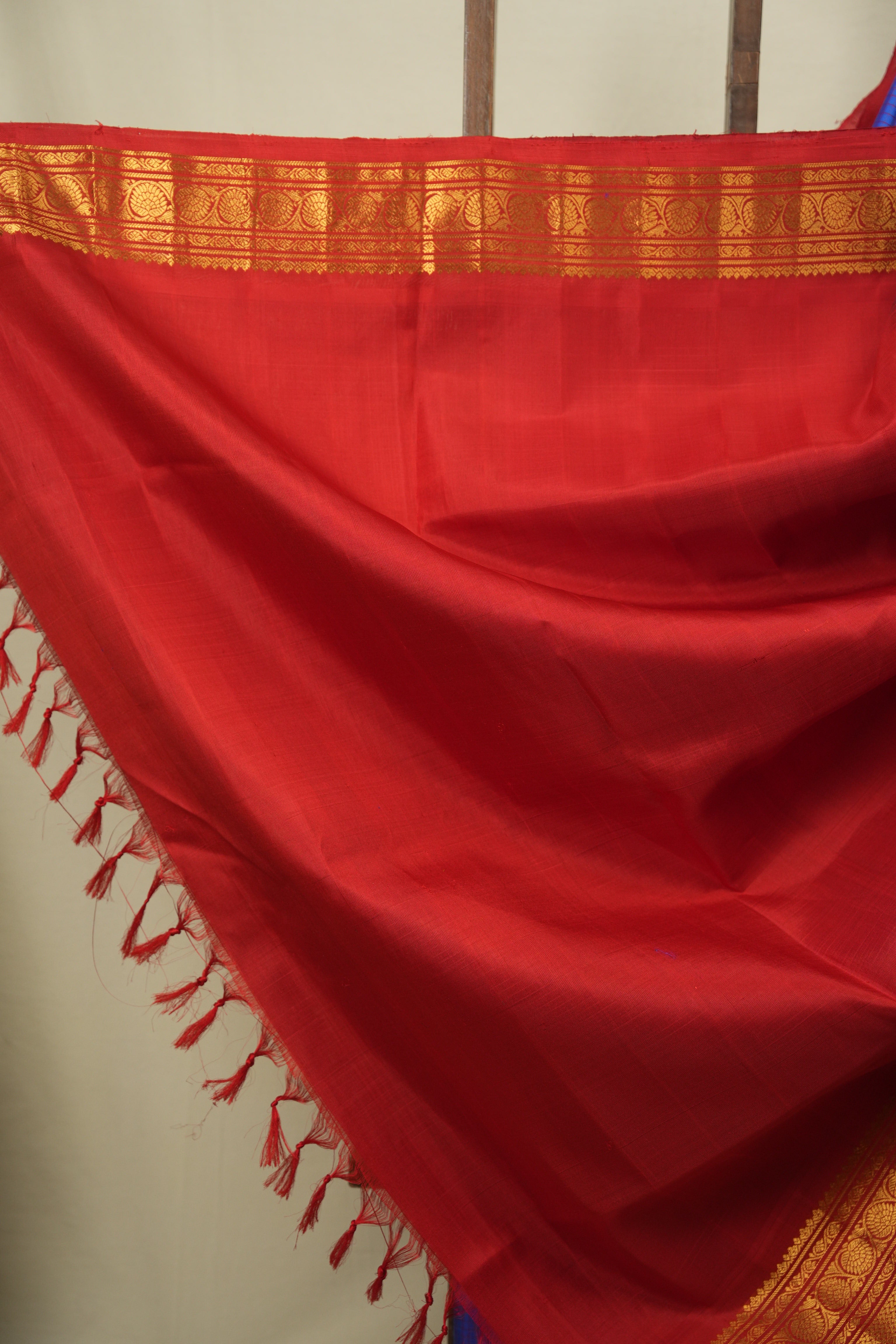 Royal Blue Gadwal Silk Saree - SRRBGSS655