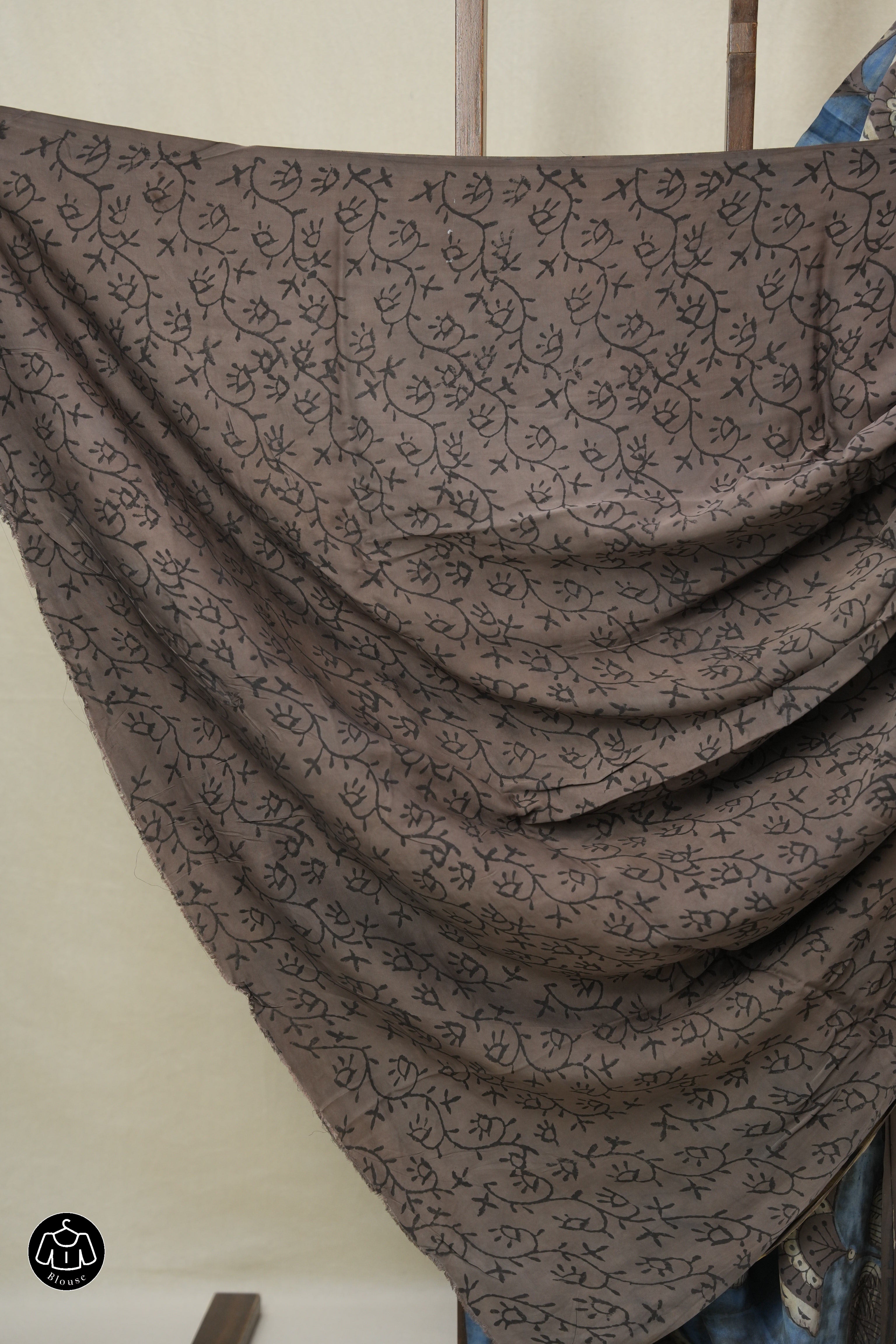 Steel Blue HBP Modal Silk Saree - SRSBMSS566