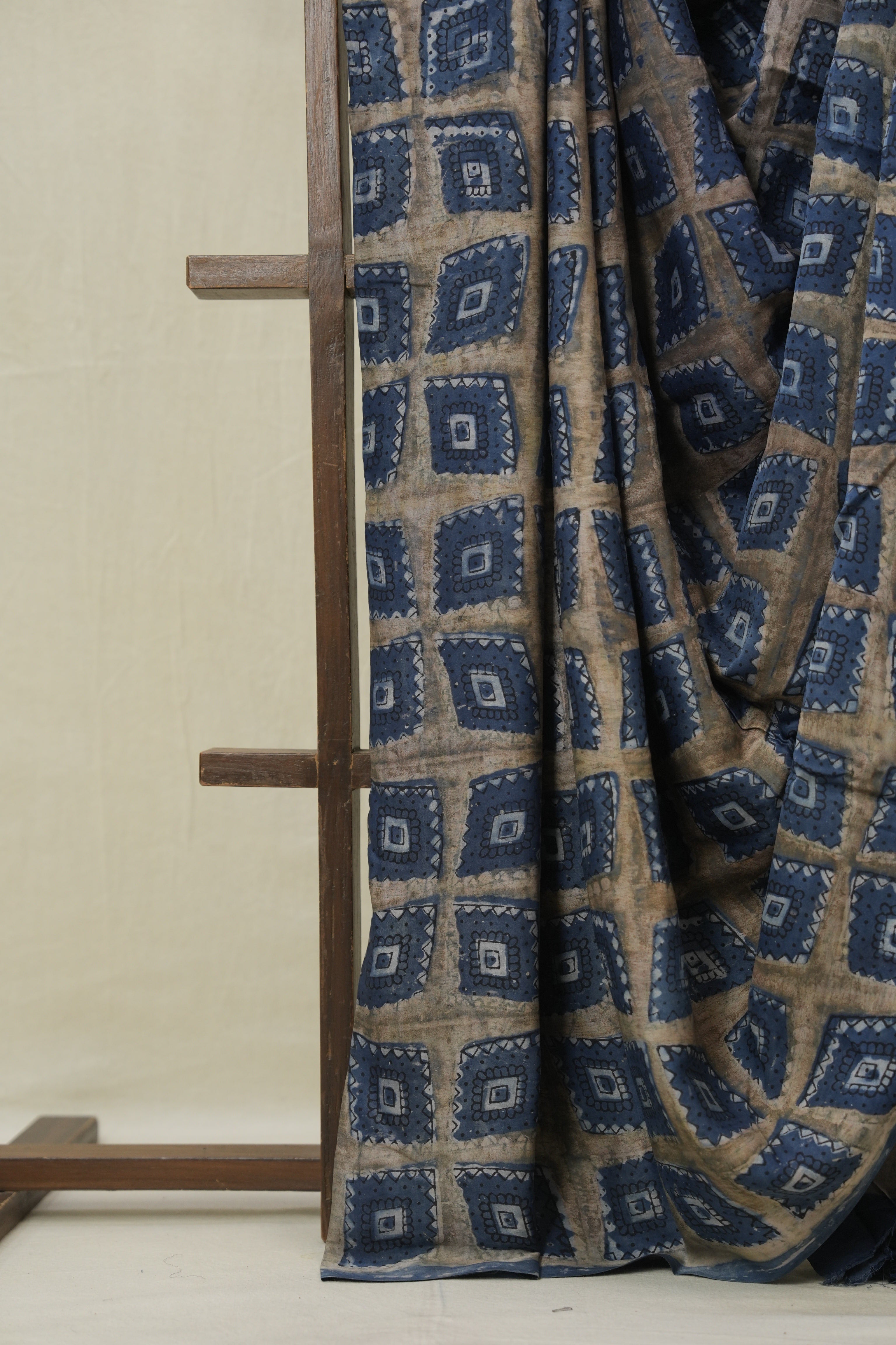 Navy Blue HBP Modal Silk Saree - SRNBMSS564