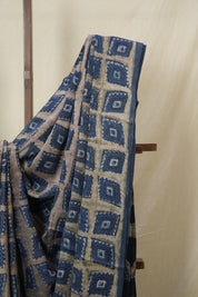 Navy Blue HBP Modal Silk Saree - SRNBMSS564