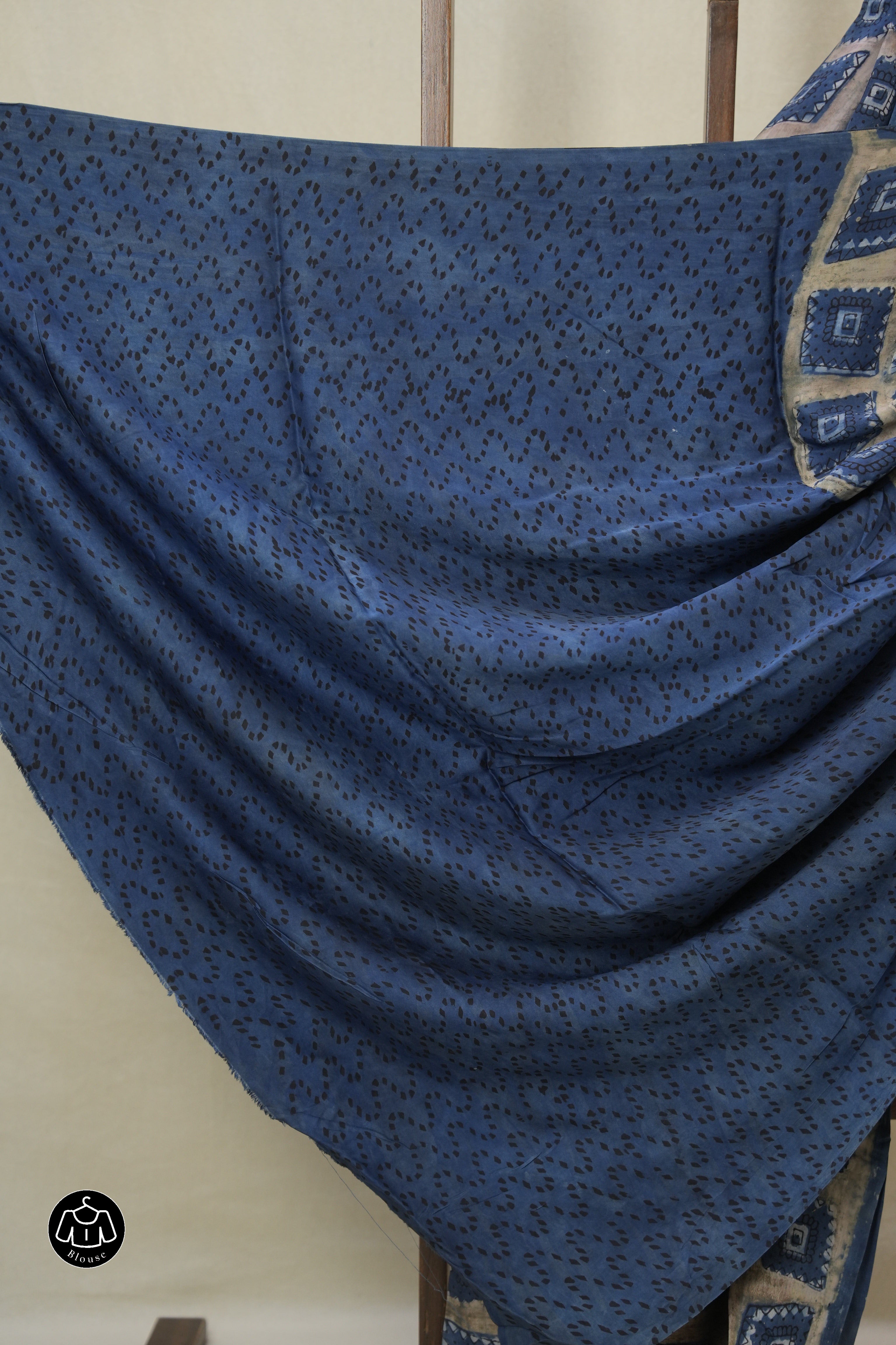Navy Blue HBP Modal Silk Saree - SRNBMSS564