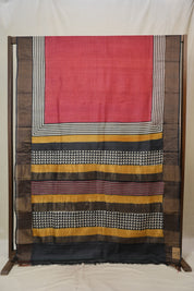 Red HBP Tussar Silk Saree - SRRHTSS750