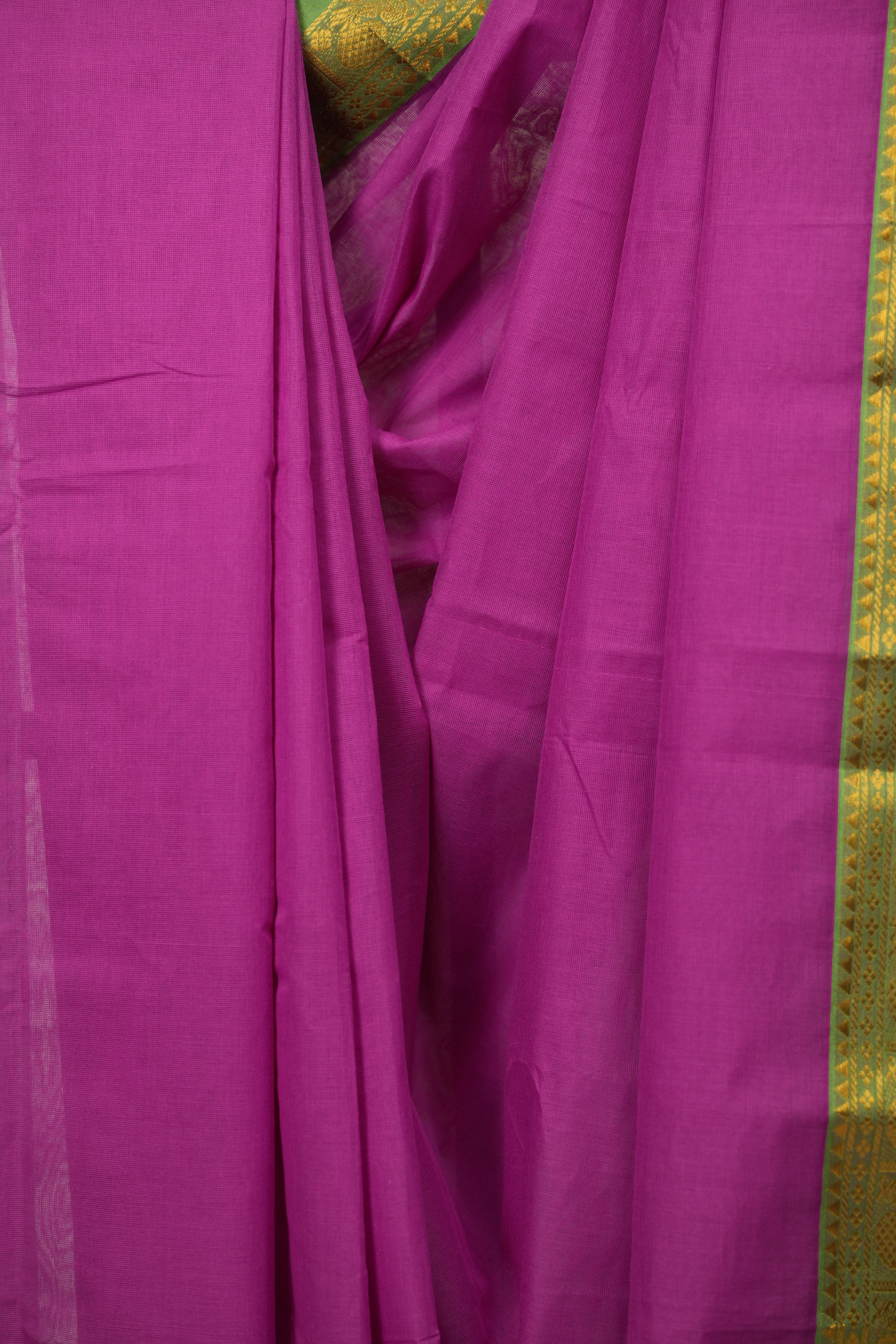 Rani Pink Narayan Peth Cotton Saree - SRRPNPCS76