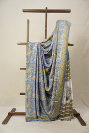 Sky Blue HBP Modal Silk Saree - SRSBMSS492