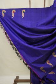 Blue Gadwal Silk Saree - SRBGSS628