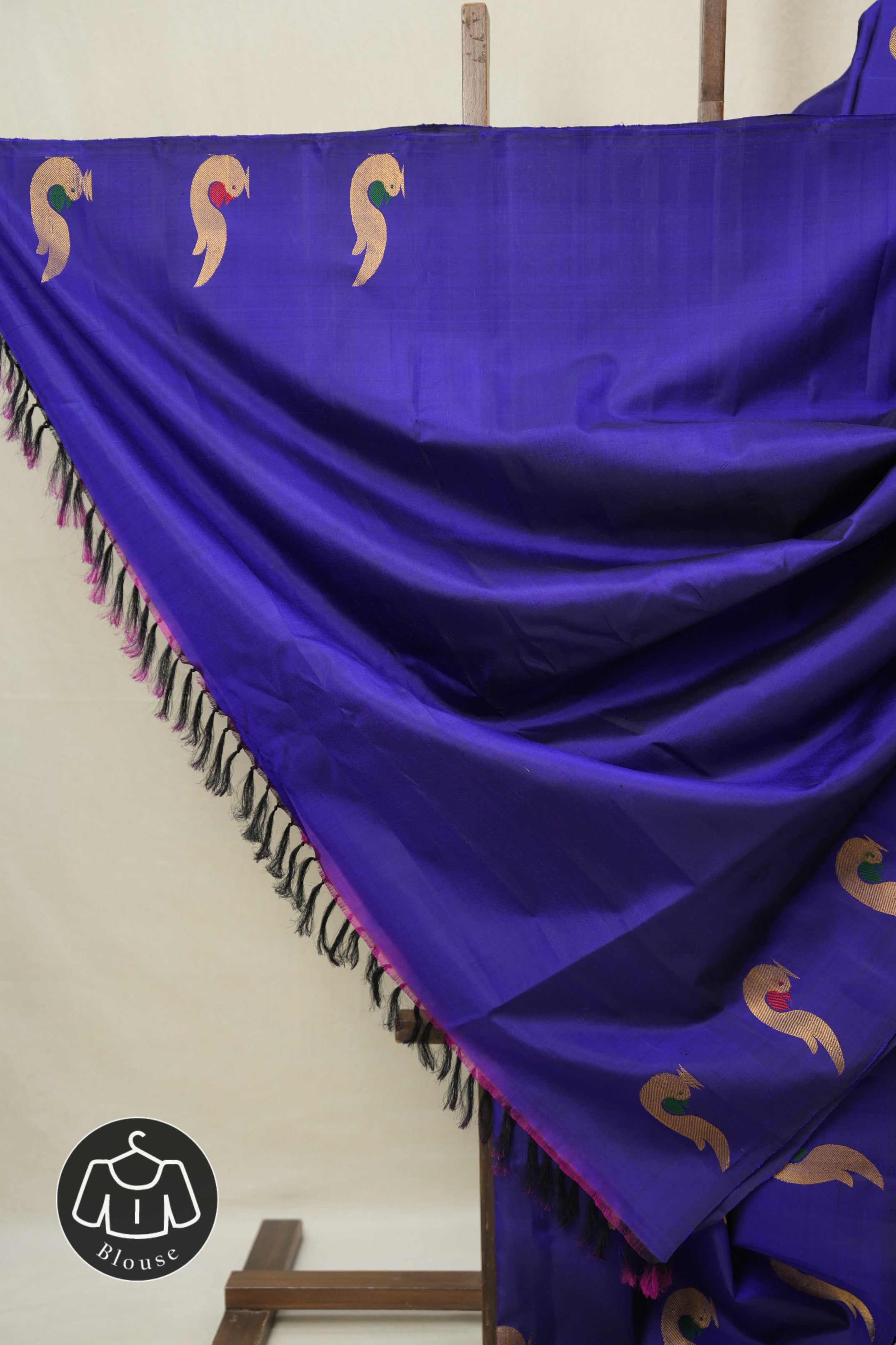 Blue Gadwal Silk Saree - SRBGSS628