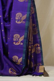 Purple Gadwal Silk Saree - SRPGSS629