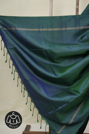 Peacock Green Soft Silk Saree - SRPGSSS428