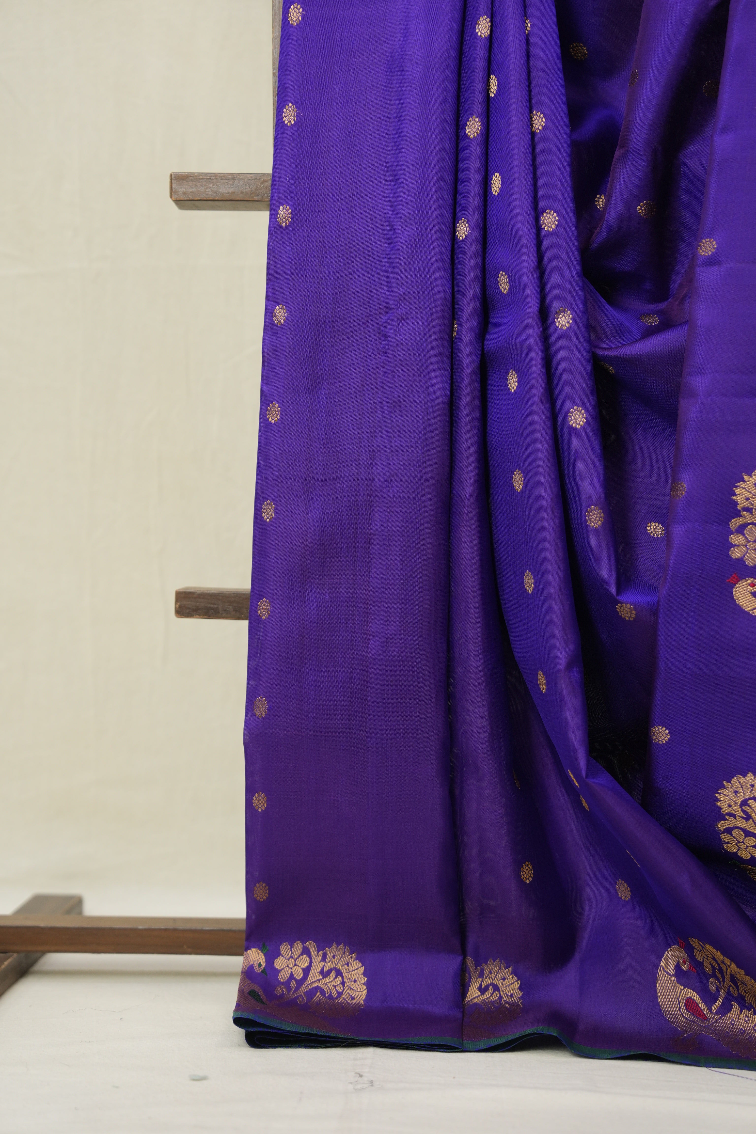 Purple Gadwal Silk Saree - SRPGSS629