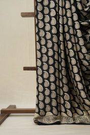 Black HBP Modal Silk Saree - SRBMSS491