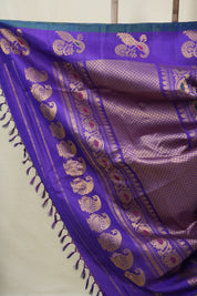 Purple Gadwal Silk Saree - SRPGSS629