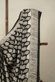 Black HBP Modal Silk Saree - SRBMSS491