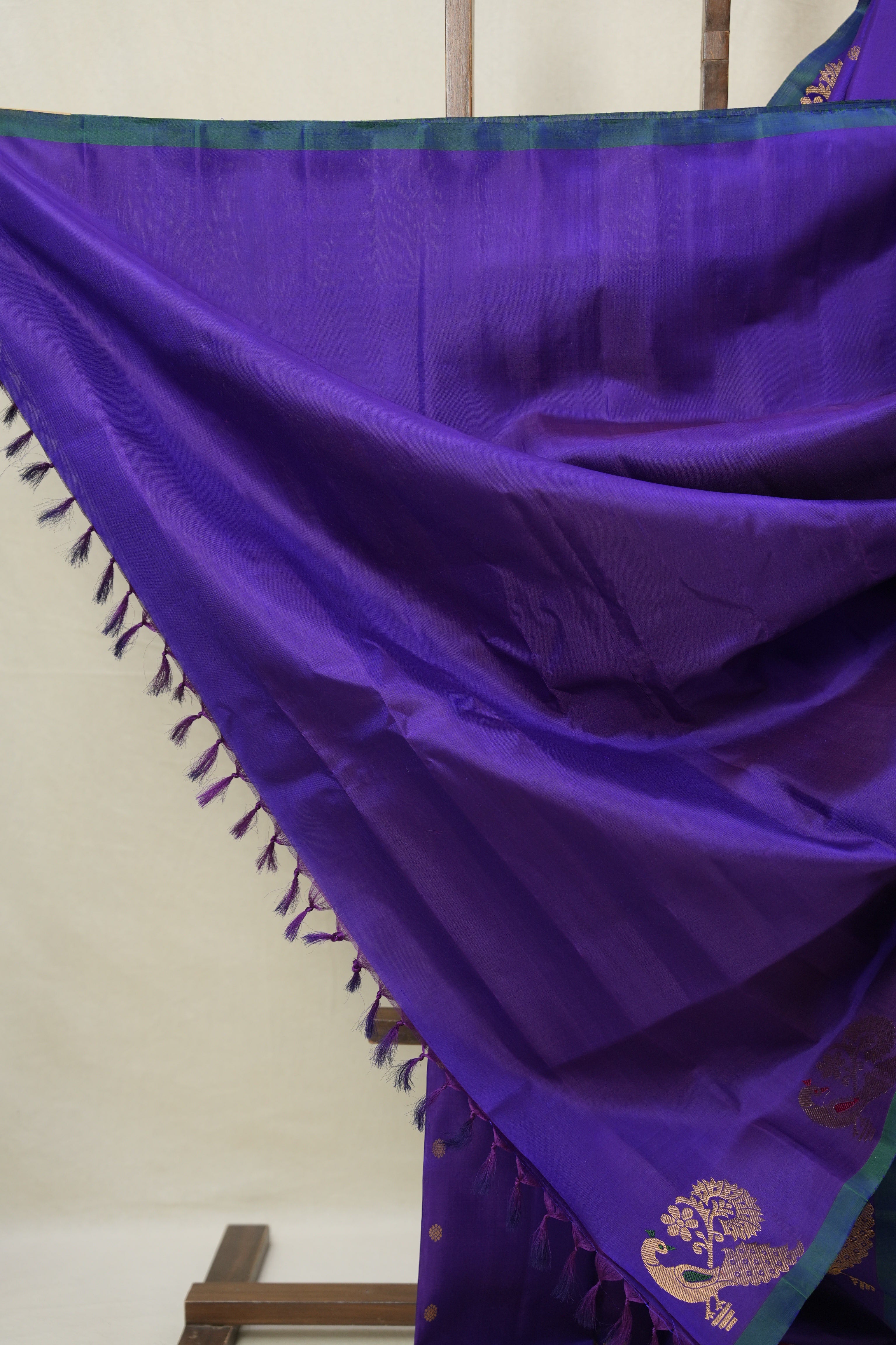 Purple Gadwal Silk Saree - SRPGSS629