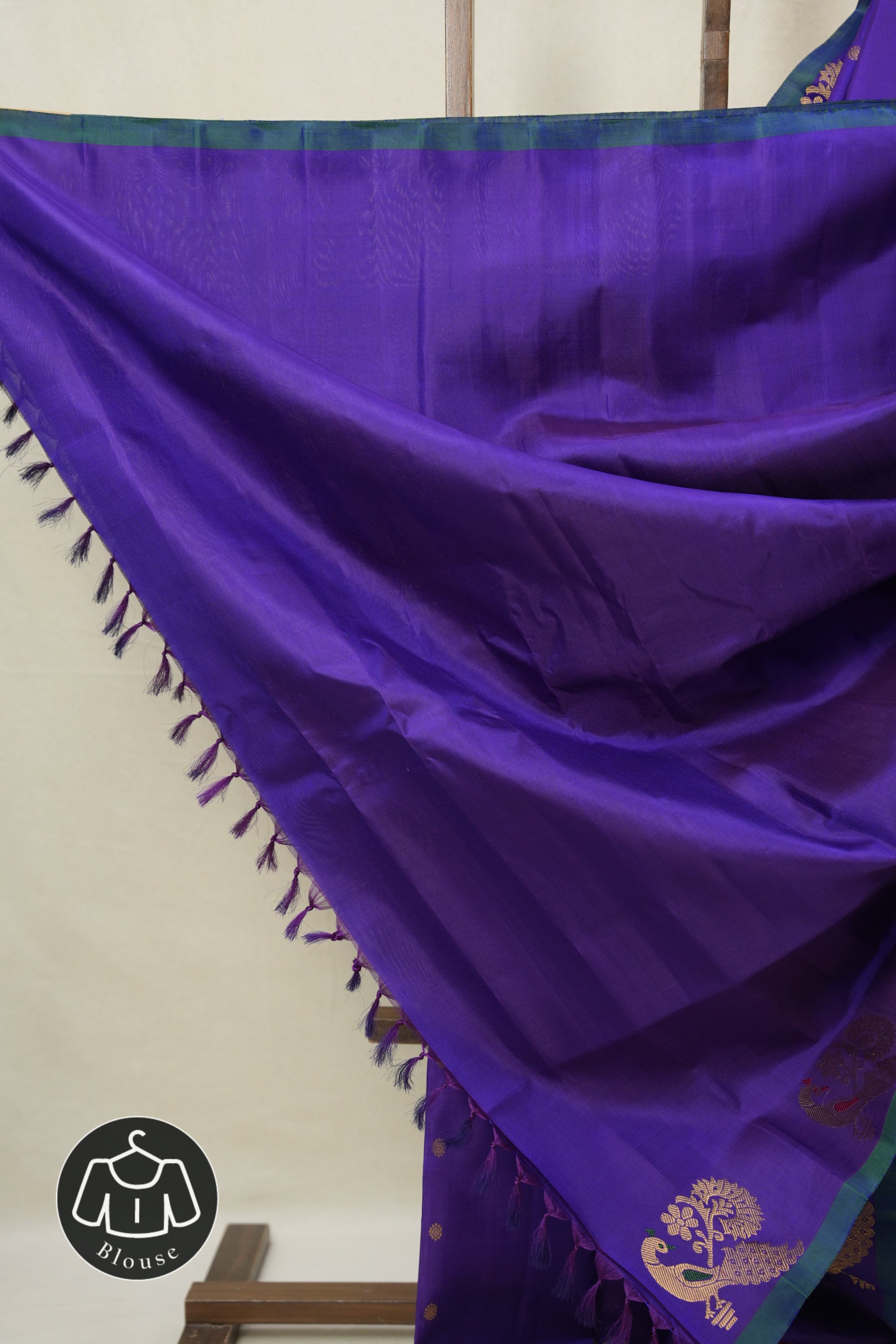 Purple Gadwal Silk Saree - SRPGSS629