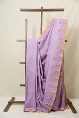 Lavender Gadwal Silk Saree - SRLGSS627