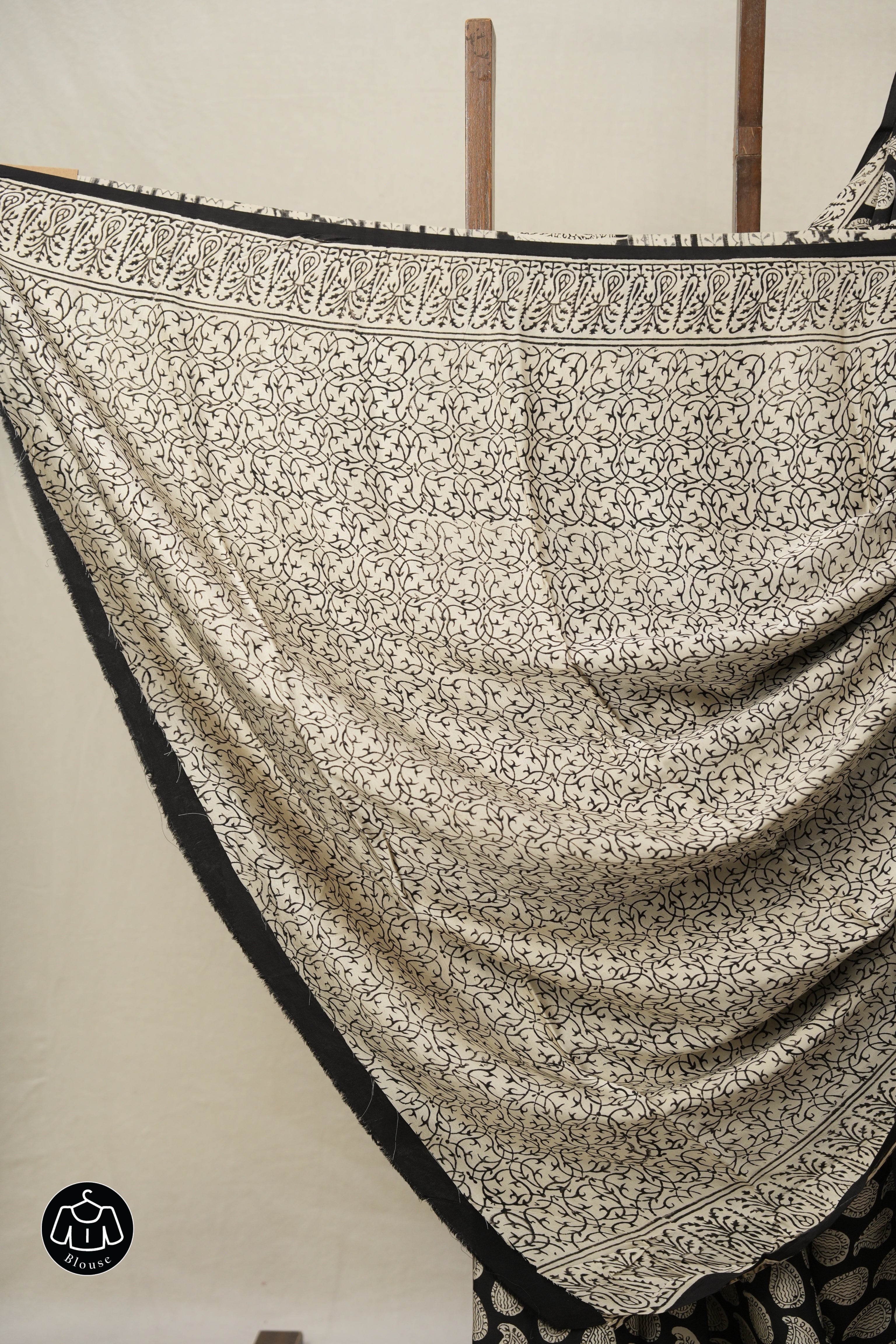 Black HBP Modal Silk Saree - SRBMSS491