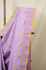 Lavender Gadwal Silk Saree - SRLGSS627