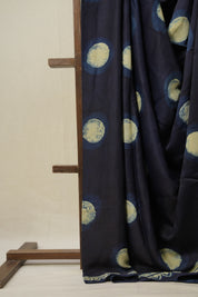 Blue Black HBP Modal Silk Saree - SRBBMSS506