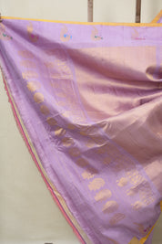 Lavender Gadwal Silk Saree - SRLGSS627