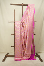 Pastel Pink Banarasi Silk Saree - SRPPBSS1000