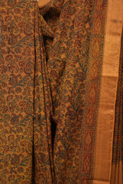 Orange HBP Mangalgiri Cotton Saree - SROHMCS017
