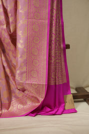 Pastel Pink Banarasi Silk Saree - SRPPBSS1000