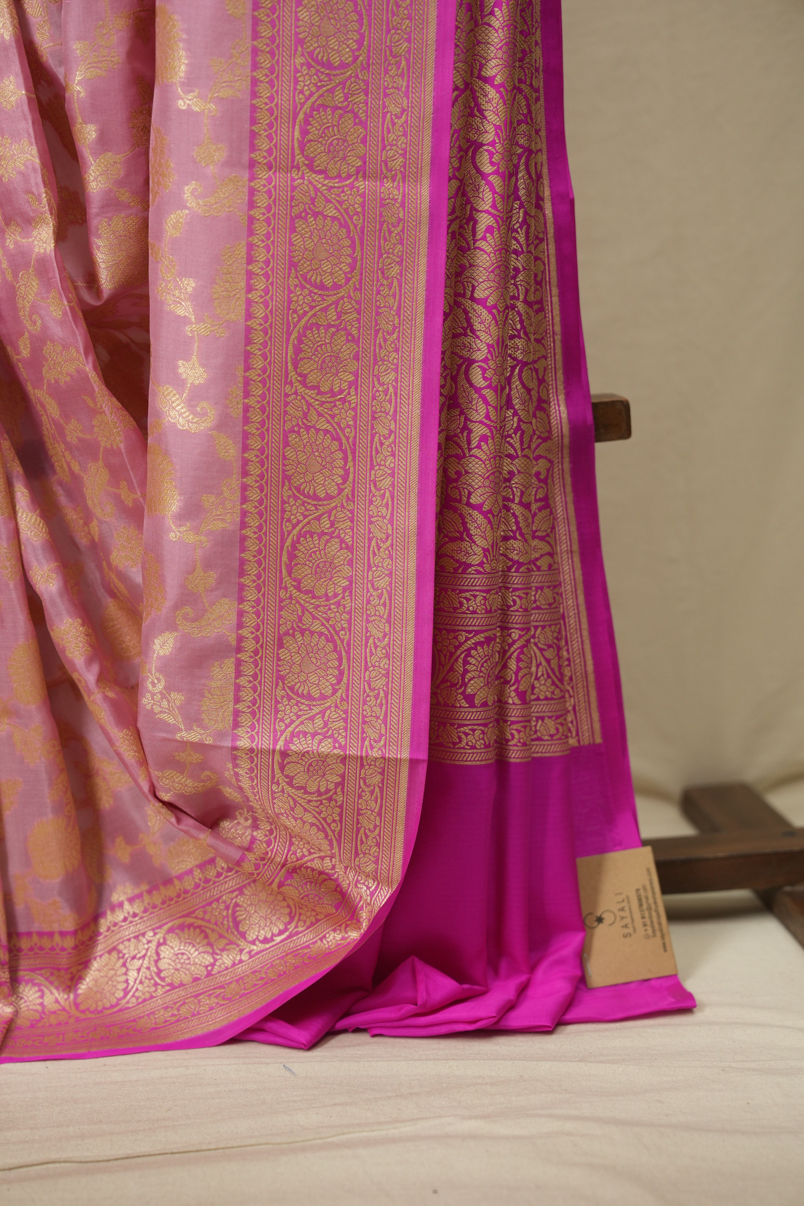 Pastel Pink Banarasi Silk Saree - SRPPBSS1000