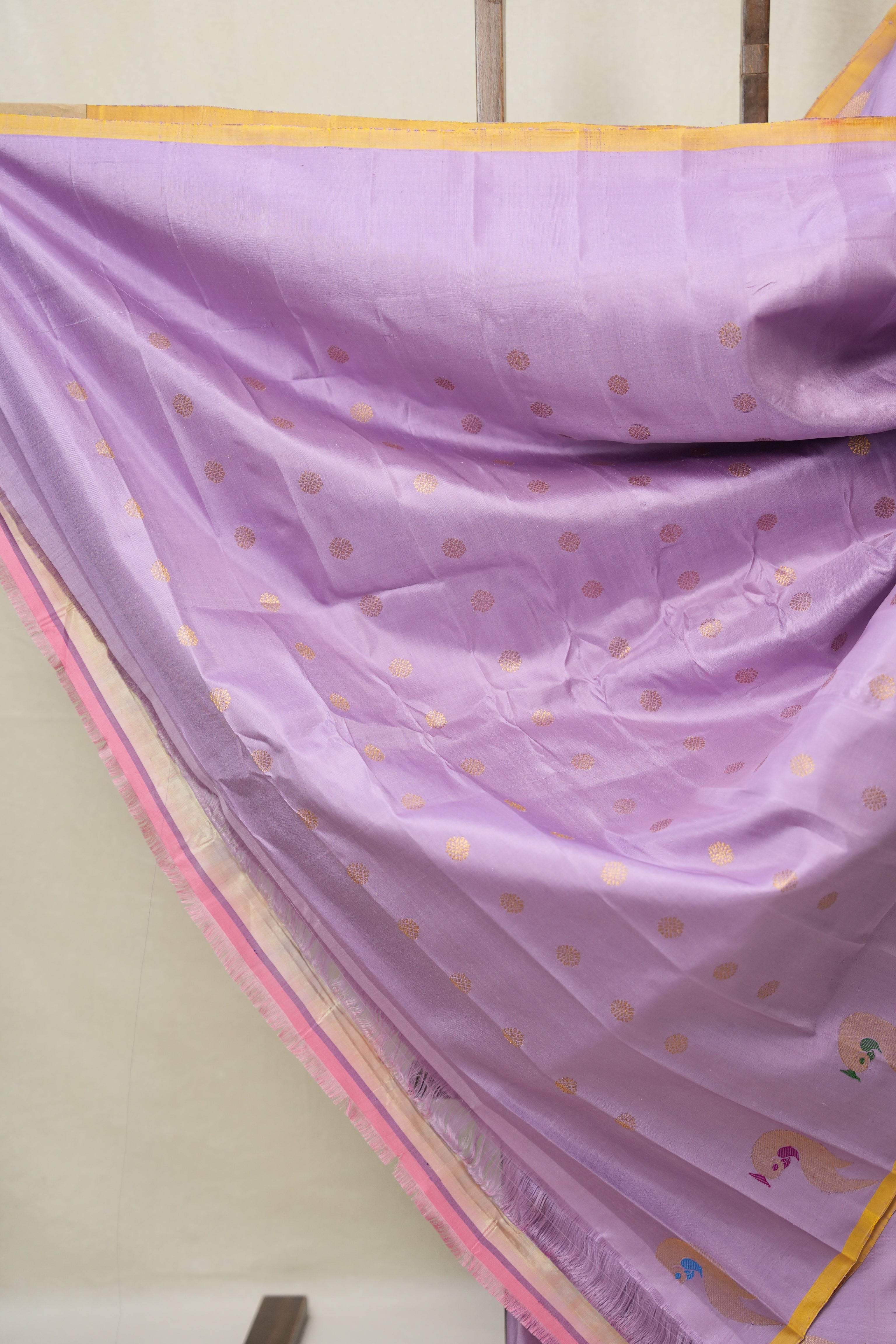 Lavender Gadwal Silk Saree - SRLGSS627