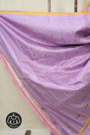 Lavender Gadwal Silk Saree - SRLGSS627