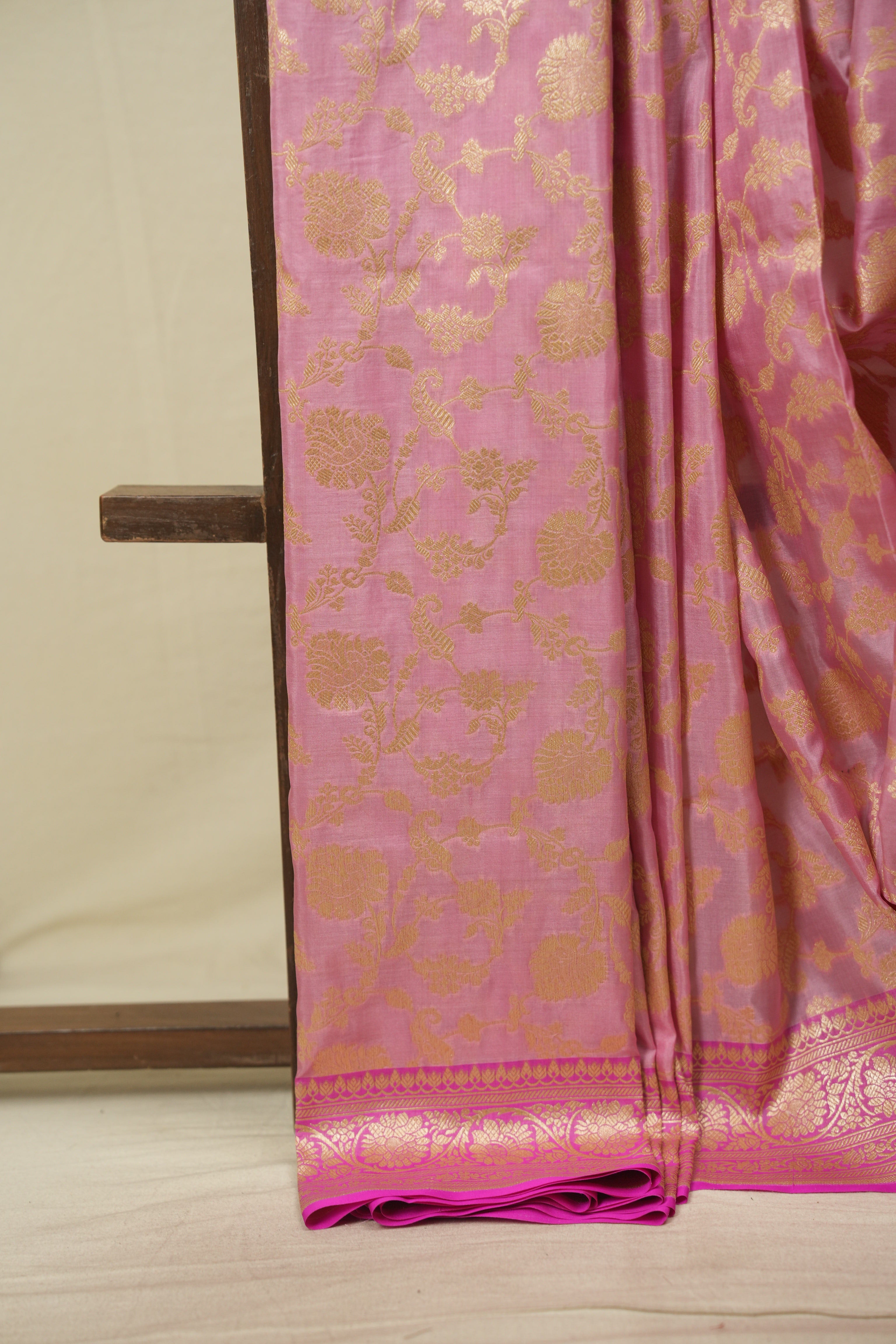 Pastel Pink Banarasi Silk Saree - SRPPBSS1000