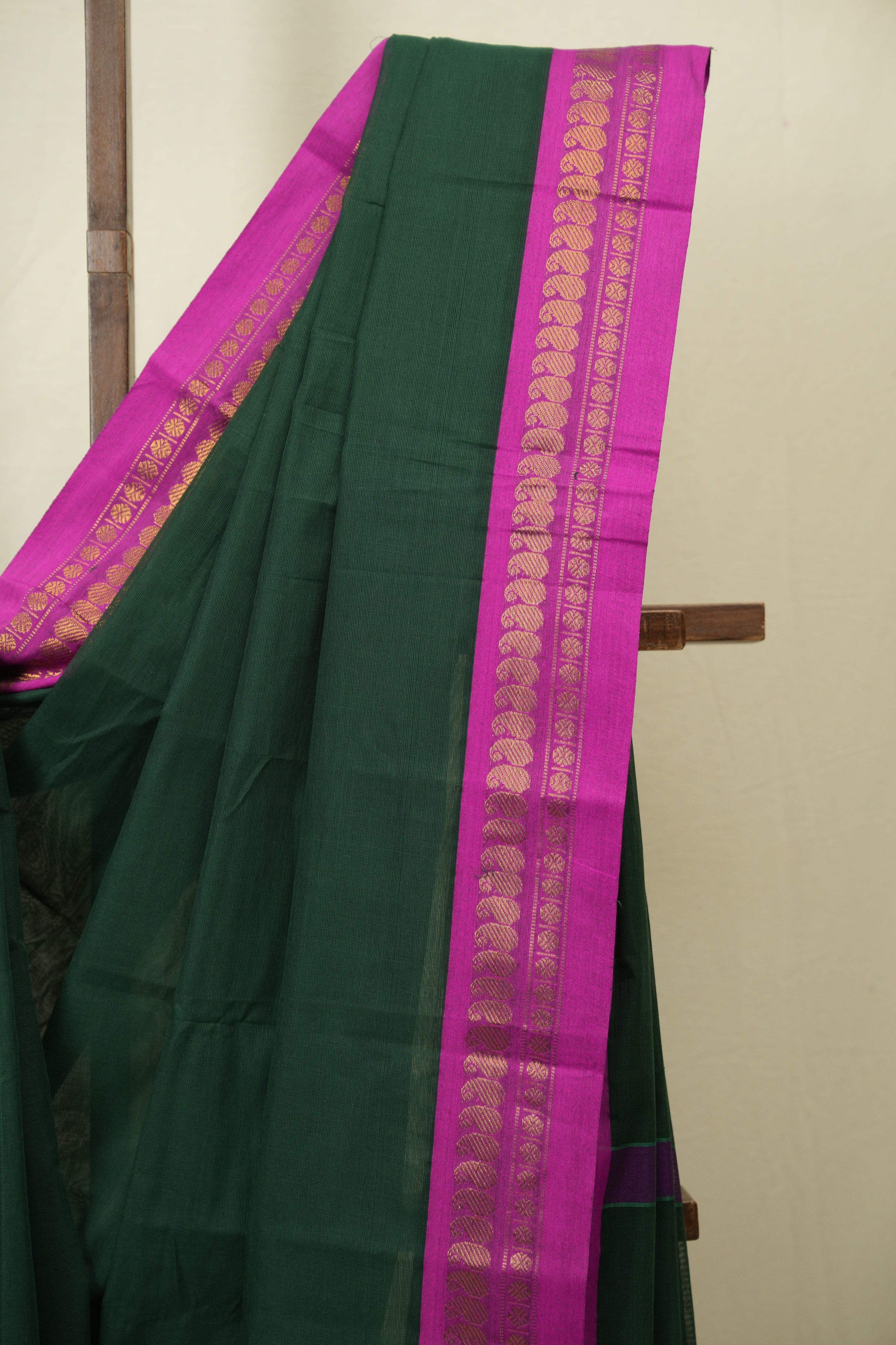 Green Narayan Peth Cotton Saree - SRGNPCS77