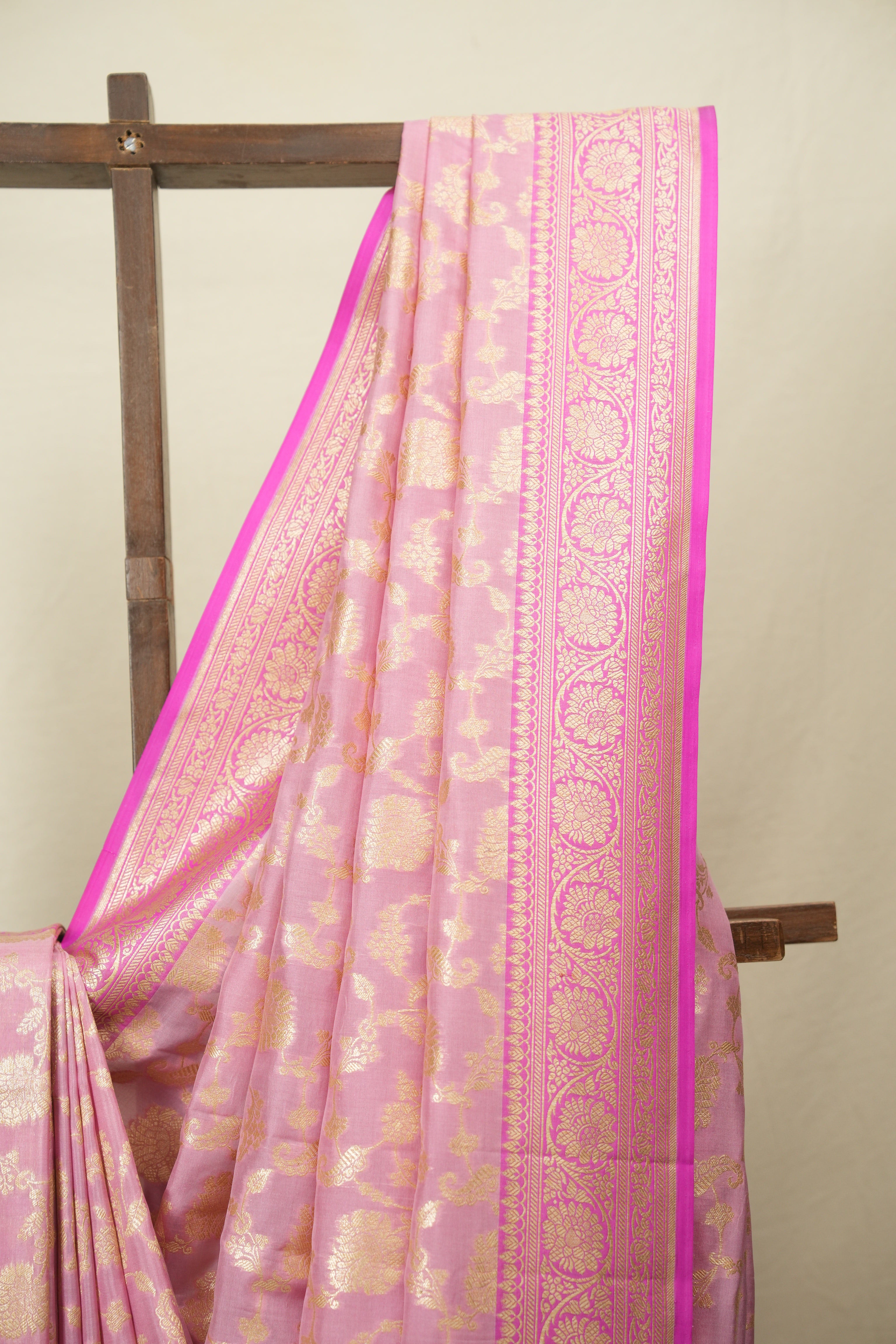 Pastel Pink Banarasi Silk Saree - SRPPBSS1000