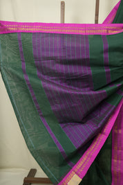 Green Narayan Peth Cotton Saree - SRGNPCS77