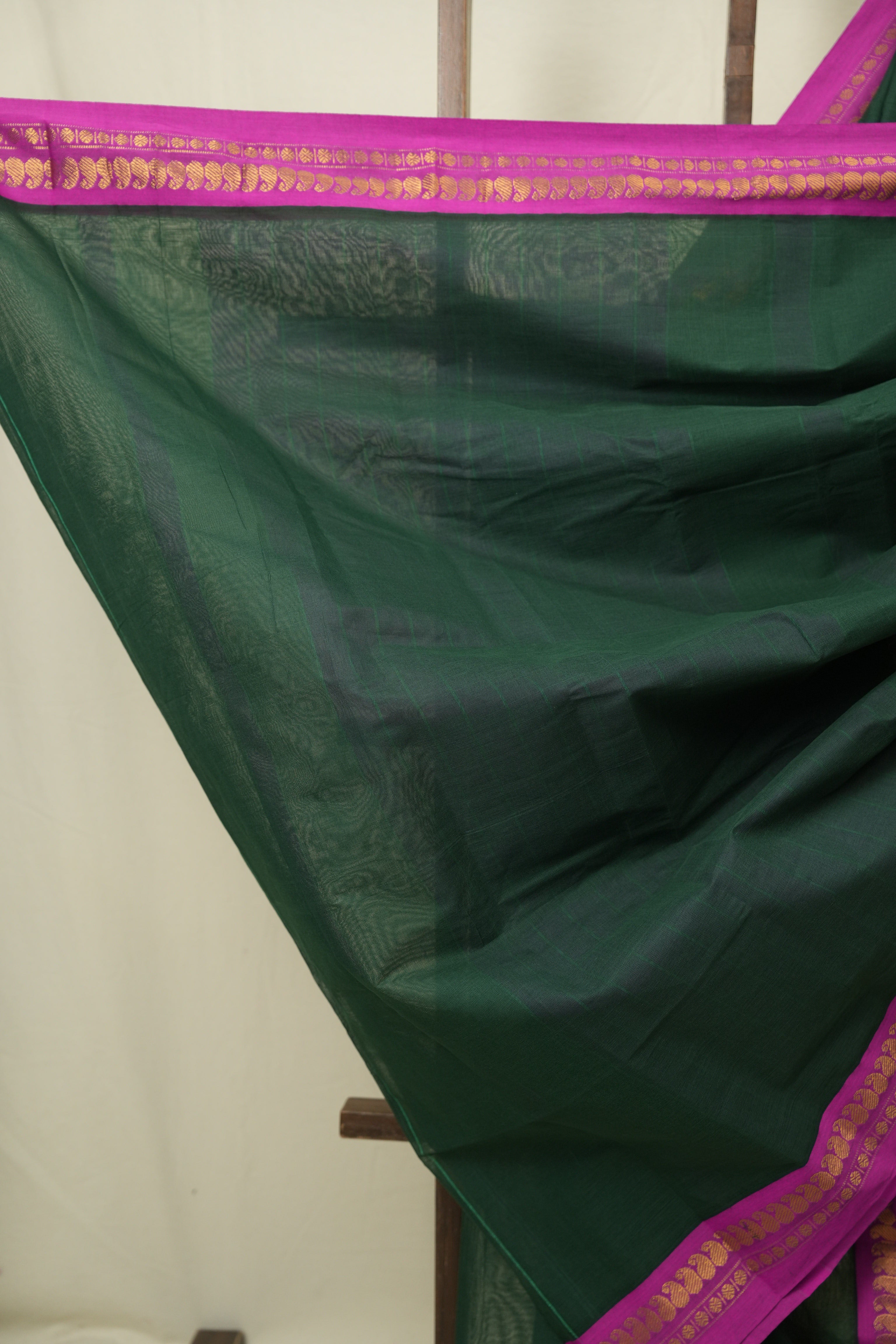 Green Narayan Peth Cotton Saree - SRGNPCS77