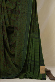 Green HBP Mangalgiri Cotton Saree - SRGHMCS004