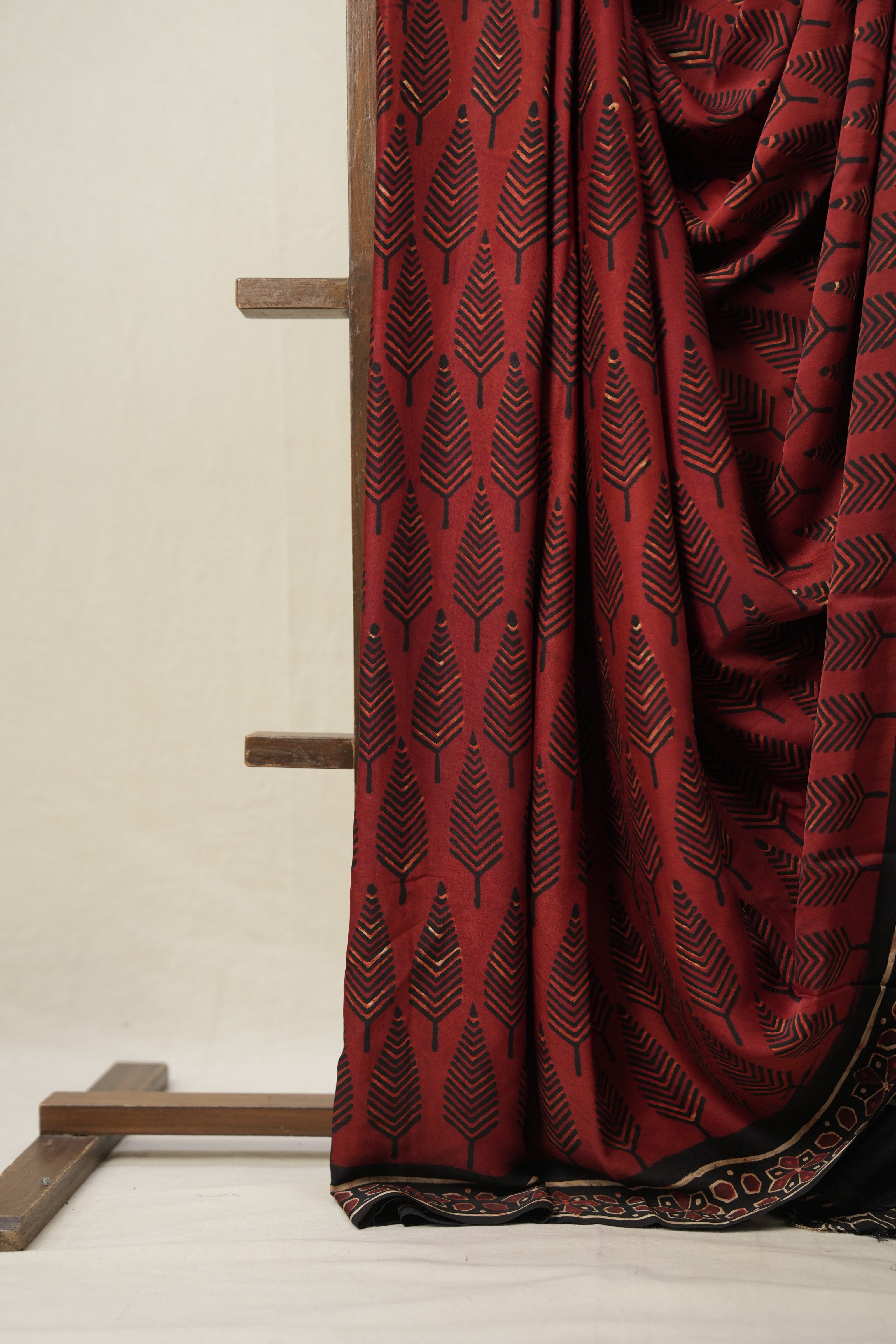 Maroon HBP Modal Silk Saree - SRMMSS503