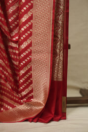 Red Banarasi Silk Saree - SRRBSS1001