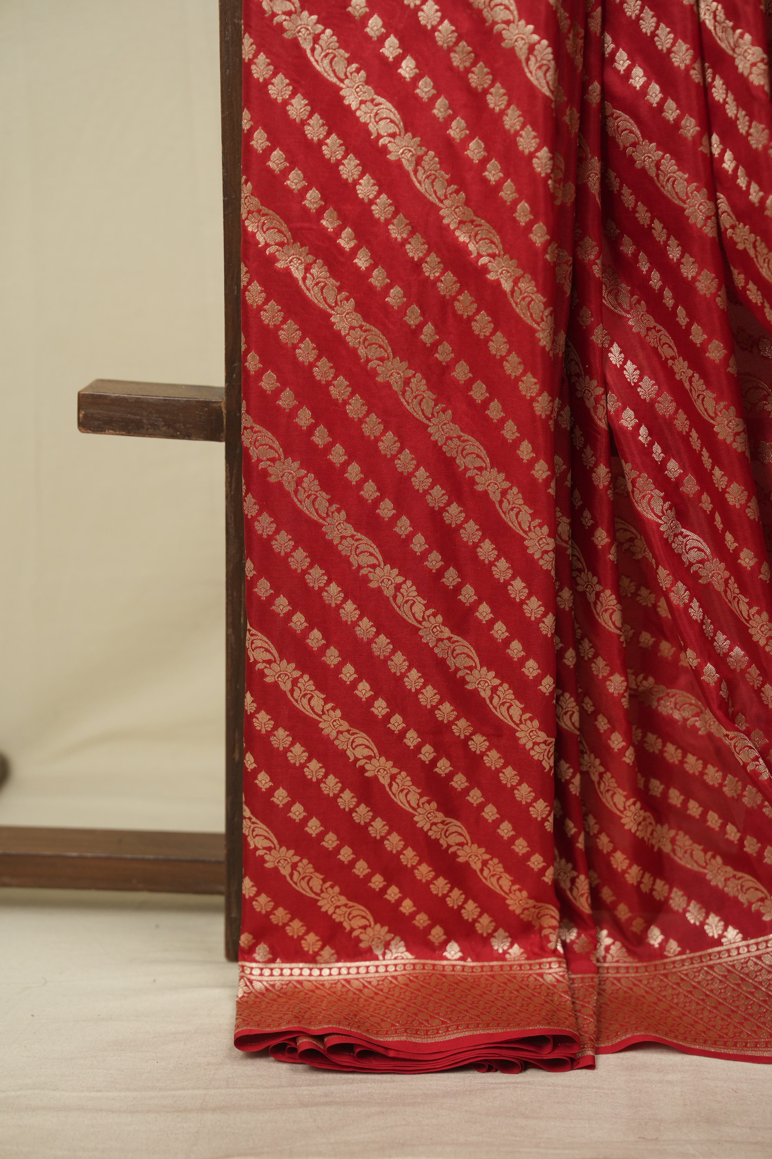 Red Banarasi Silk Saree - SRRBSS1001