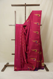 Dark Pink Gadwal Silk Saree - SRDPGSS625