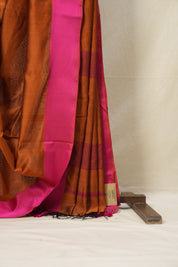 Copper Maheshwari Saree - SRCMS668