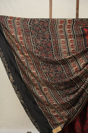 Maroon HBP Modal Silk Saree - SRMMSS503