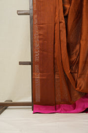 Copper Maheshwari Saree - SRCMS668