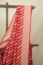 Red Banarasi Silk Saree - SRRBSS1001