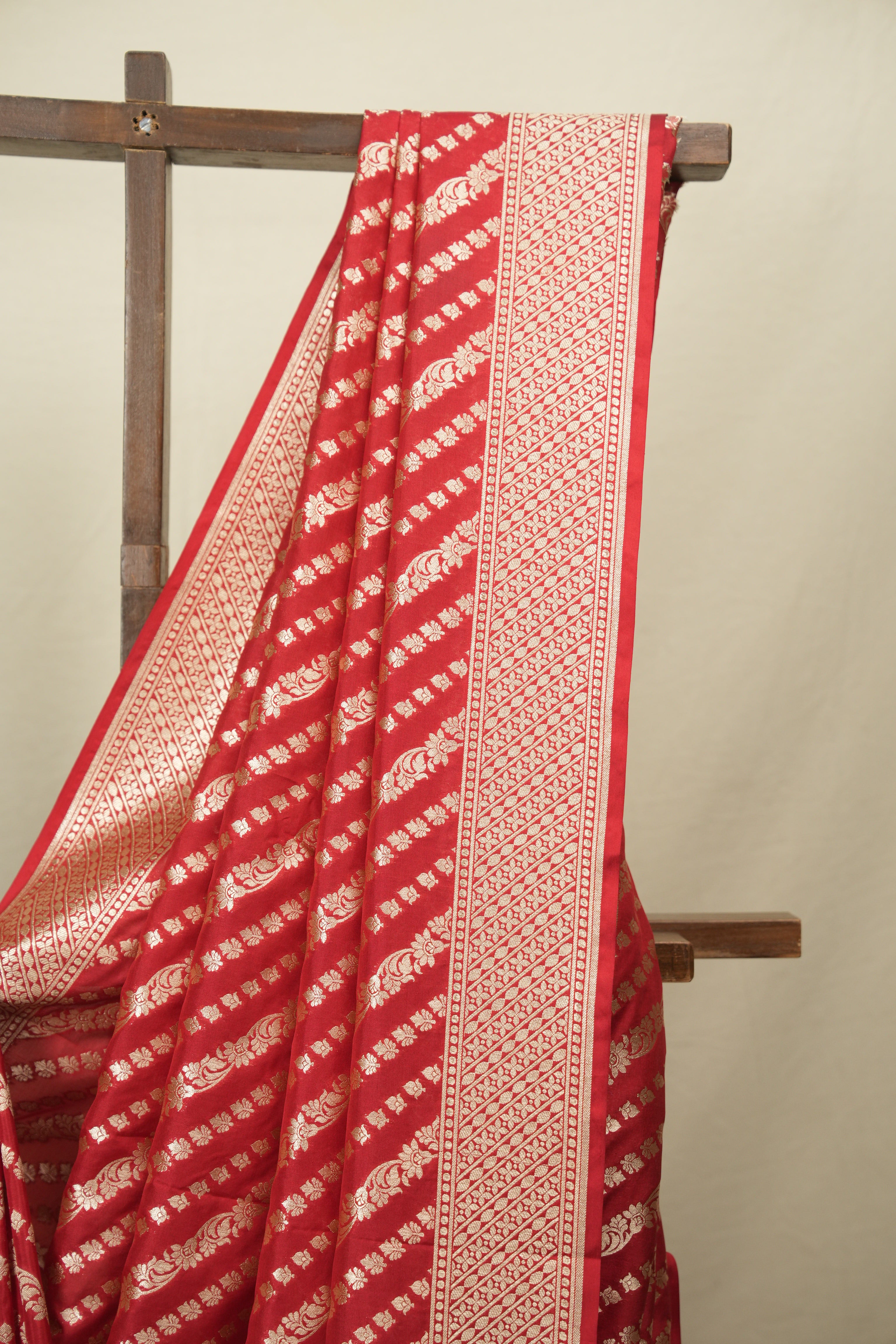 Red Banarasi Silk Saree - SRRBSS1001