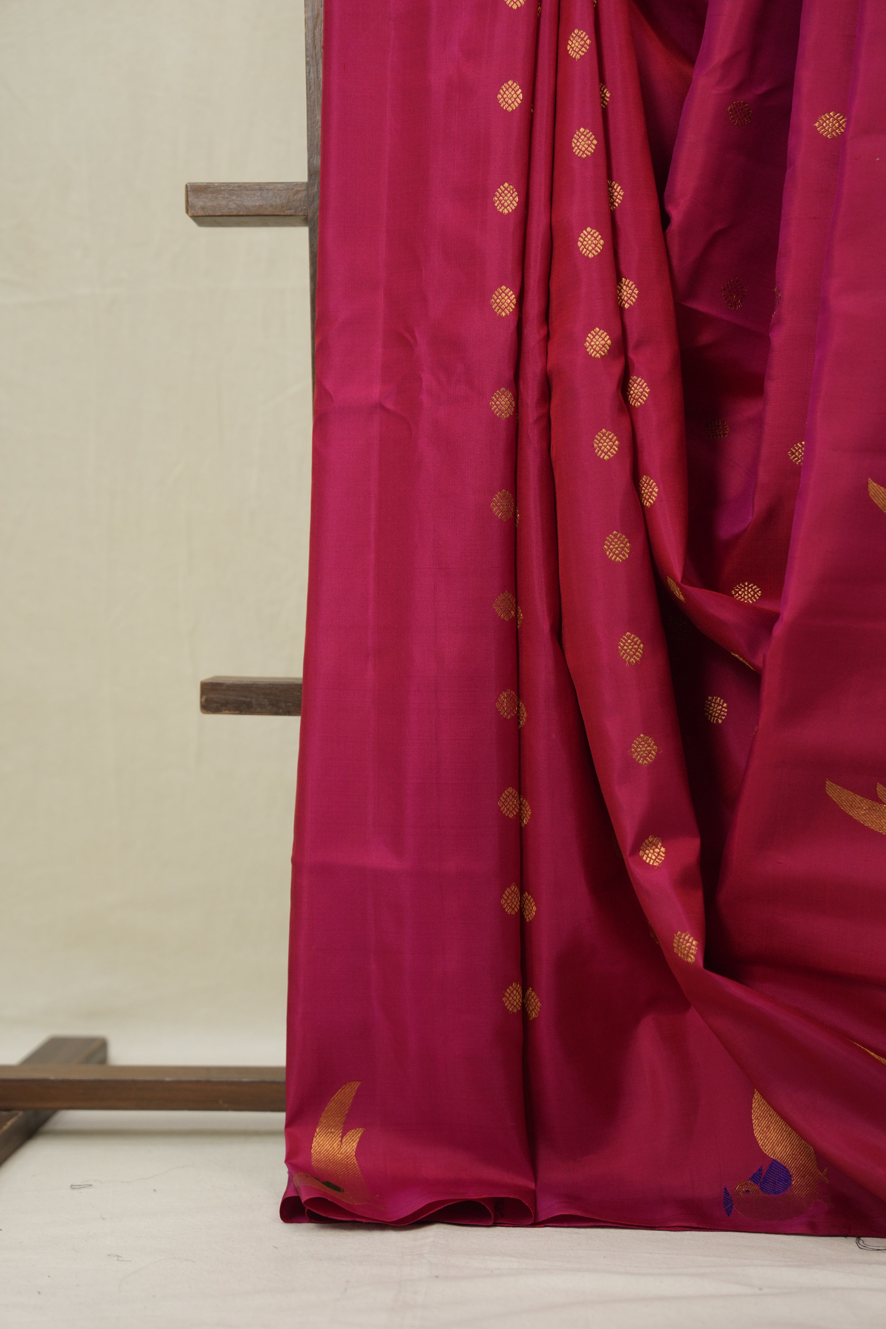 Dark Pink Gadwal Silk Saree - SRDPGSS625