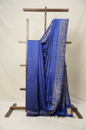 Blue Raw Silk Saree - SRBRSS860