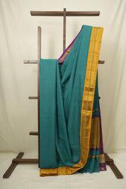 Rama Green Narayan Peth Cotton Saree - SRRGNPCS75