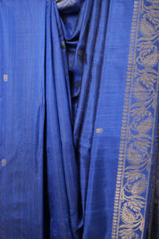 Blue Raw Silk Saree - SRBRSS860