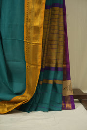 Rama Green Narayan Peth Cotton Saree - SRRGNPCS75
